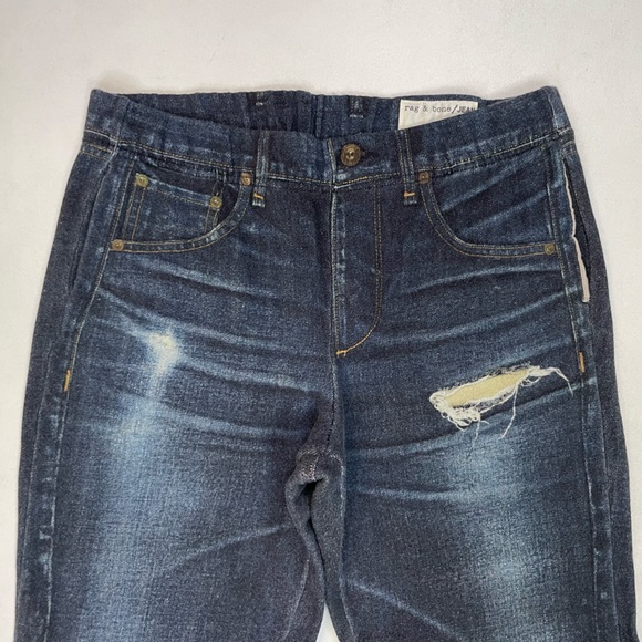 Rag & Bone Miramar PJ Printed Denim Jogger Sweatpants Women Small Sheffield - Picture 4 of 13